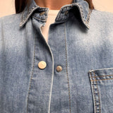 Camicia cropped in denim - Ofelia 224101JC9566102 DENIM OFELIA 