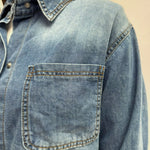Camicia cropped in denim - Ofelia 224101JC9566102 DENIM OFELIA 