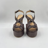 Sandalo con plateau - Ofelia 3101 MORO OFELIA 