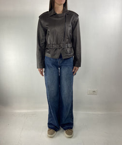 Giubbotto chiodo in pelle
