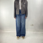 Giubbotto bomber in pelle P105 MORO OFELIA 