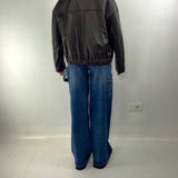 Giubbotto bomber in pelle P105 MORO OFELIA 