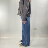 Giubbotto bomber in pelle P105 MORO OFELIA 