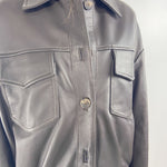 Giubbotto bomber in pelle P105 MORO OFELIA 