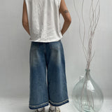 Bermuda lungo destroyed - Ofelia LAF284 DENIM OFELIA 