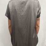 T- shirt girocollo satinata - Ofelia MS2003 GRIGIO OFELIA 
