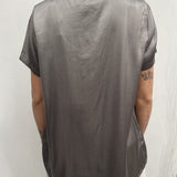 T- shirt girocollo satinata - Ofelia MS2003 GRIGIO OFELIA 
