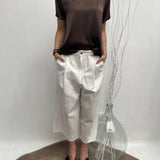 T- shirt girocollo satinata - Ofelia MS2003 MORO OFELIA 