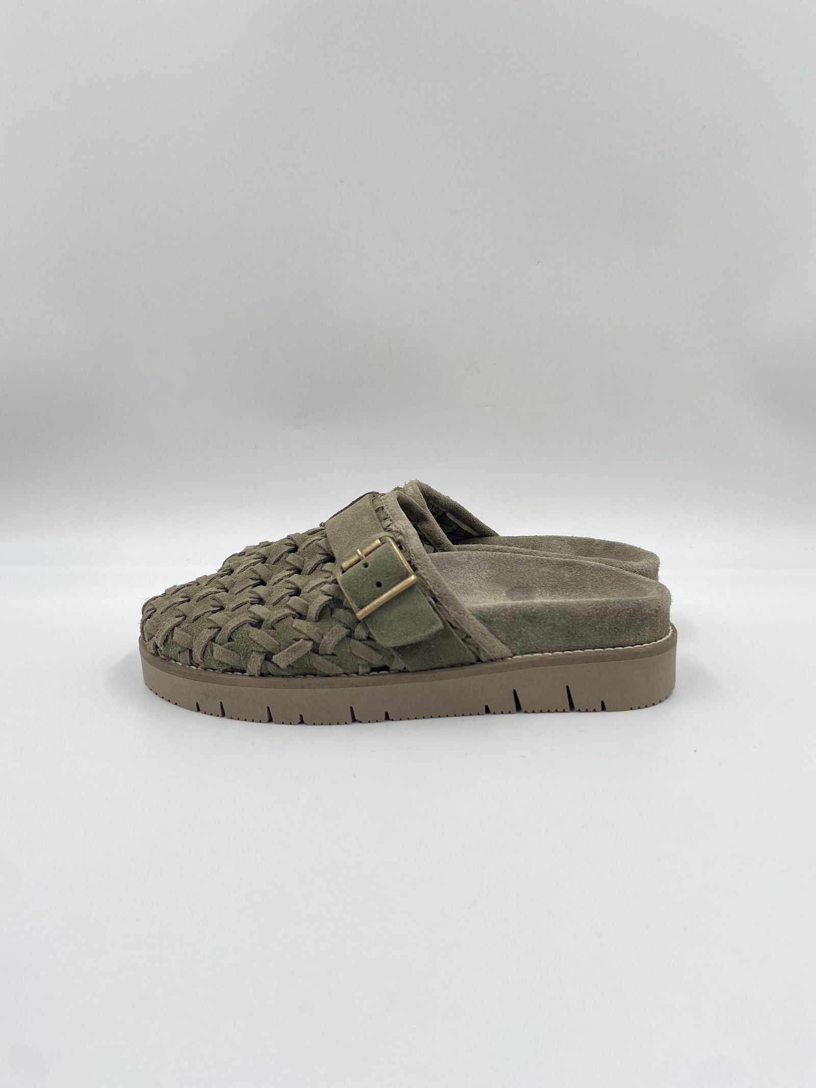 Sandalo Edra Wov in suede - Patrizia Bonfanti EDRAWOV MILITARE PATRIZIA BONFANTI 