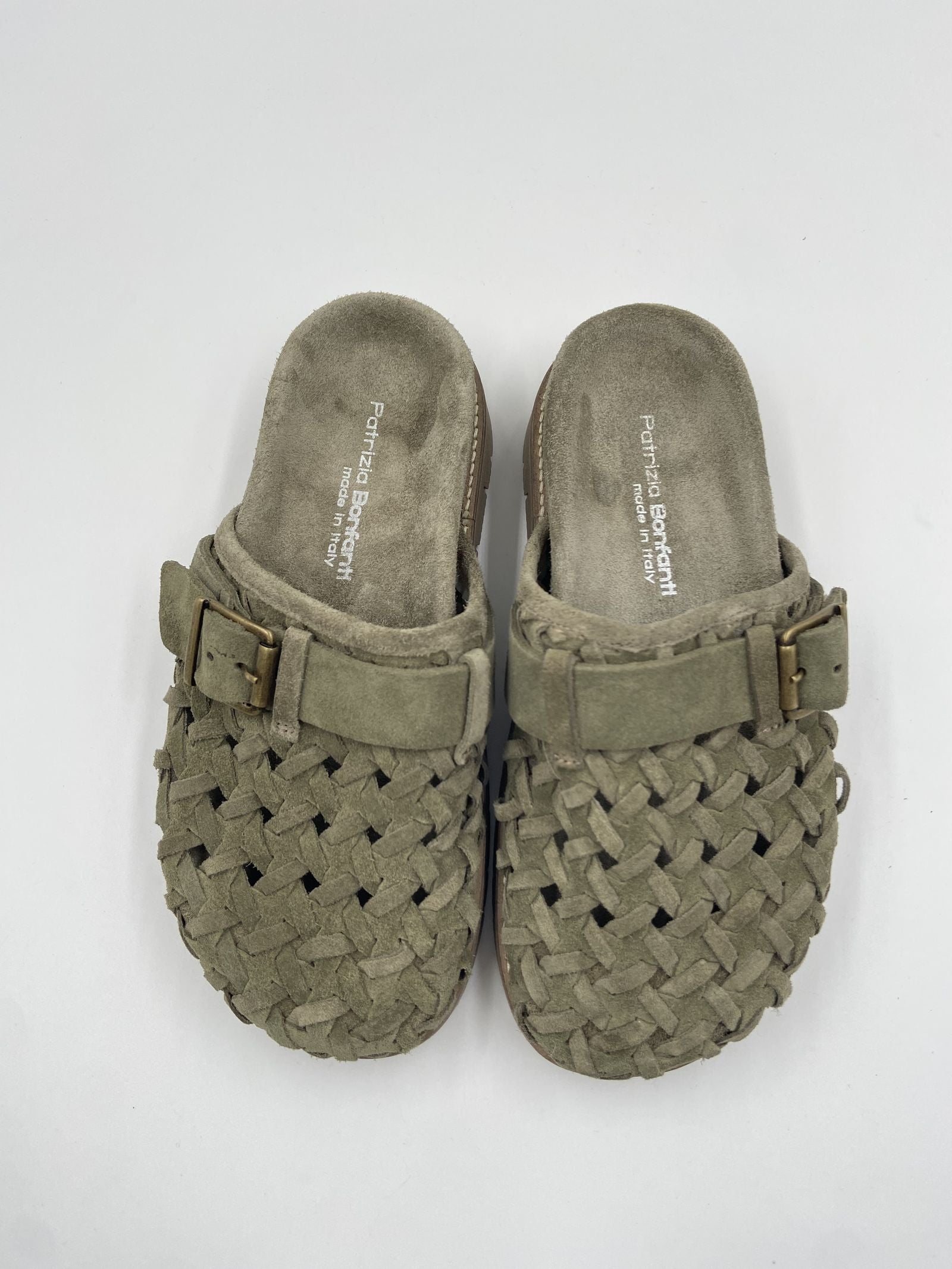 Sandalo Edra Wov in suede - Patrizia Bonfanti EDRAWOV MILITARE PATRIZIA BONFANTI 