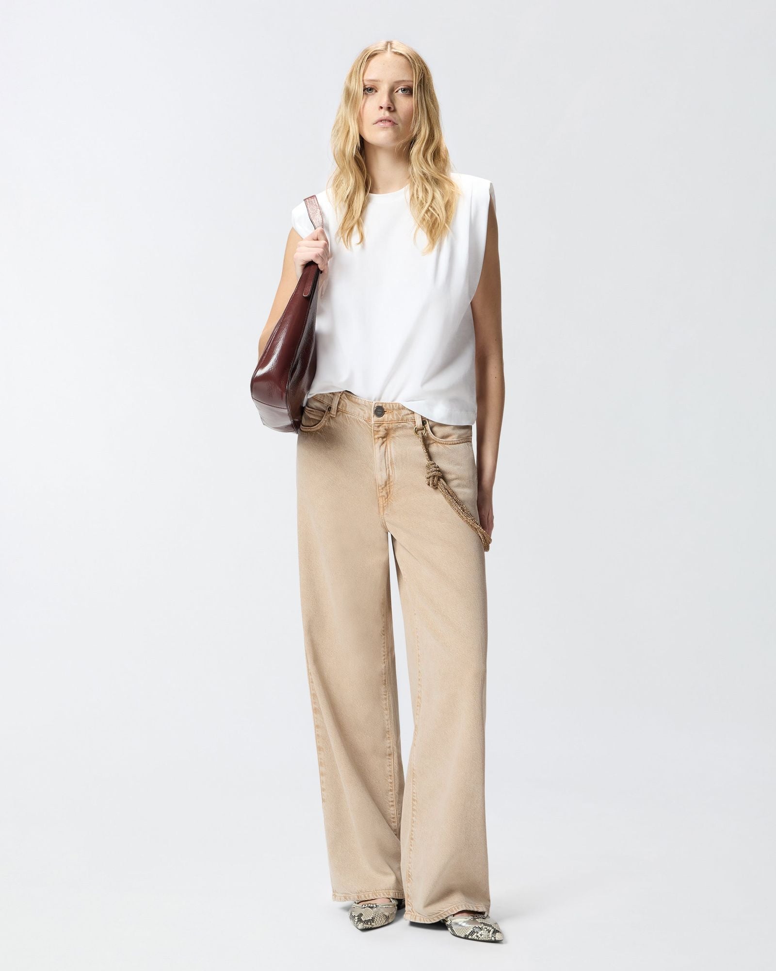 Pantalone Lauryn loose bull slegato - Pinko 104601A33R C88 PINKO 