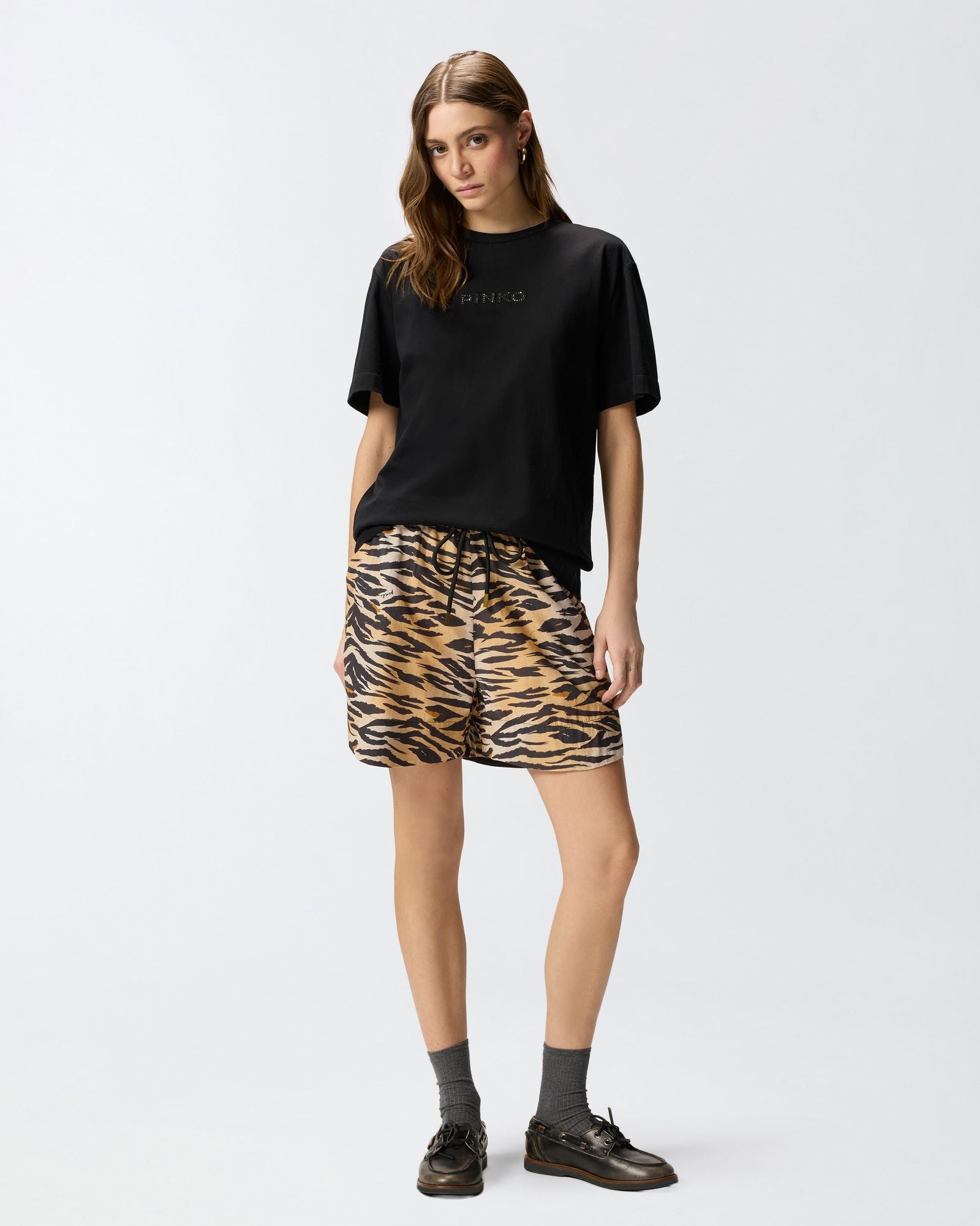 T-shirt jersey logo - Pinko 105526A33S Z99 PINKO 
