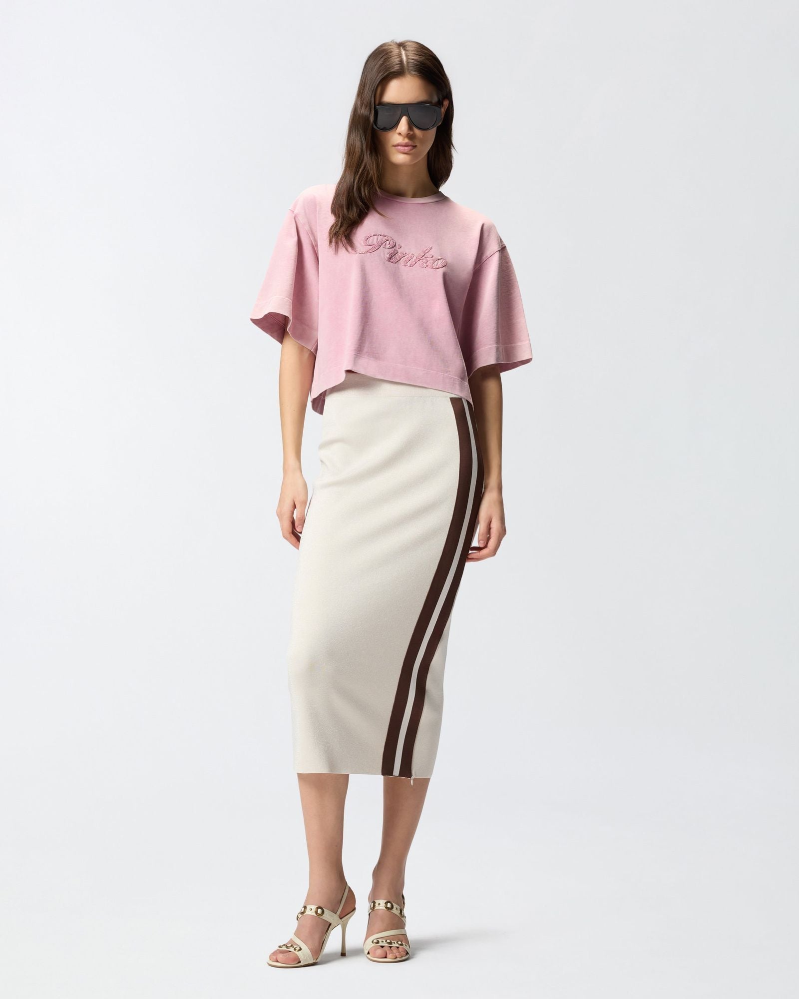 Gonna felpa con bande laterali - Pinko 106338A34D C44 PINKO 