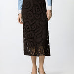 Gonna midi crochet geometrico - Pinko 106353A354 M05 PINKO 