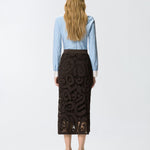 Gonna midi crochet geometrico - Pinko 106353A354 M05 PINKO 