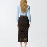 Gonna midi crochet geometrico - Pinko 106353A354 M05 PINKO 