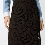 Gonna midi crochet geometrico - Pinko 106353A354 M05 PINKO 