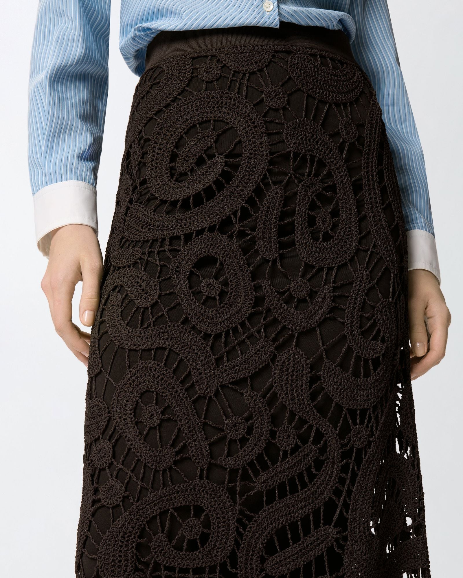Gonna midi crochet geometrico - Pinko 106353A354 M05 PINKO 