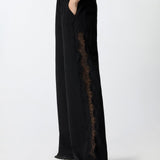 Pantaloni con banda laterale in pizzo - Pinko 106422A33U Z99 PINKO 