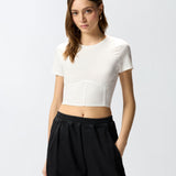 Top bustier in jersey - Pinko 106489A36I Z05 PINKO 