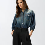 Camicia con maniche a palloncino - Pinko 106596A37K PJC PINKO 