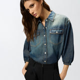 Camicia con maniche a palloncino - Pinko 106596A37K PJC PINKO 