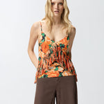 Top canetta stampa e frange - Pinko 106823A3AO AS4 PINKO 