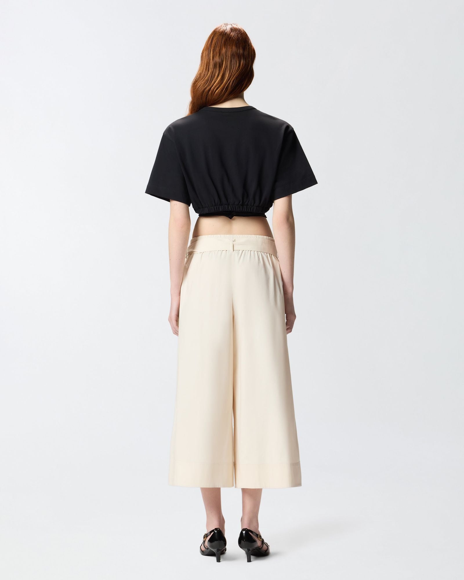 T-shirt cropped con laccio - Pinko 106907A3AR Z99 PINKO 