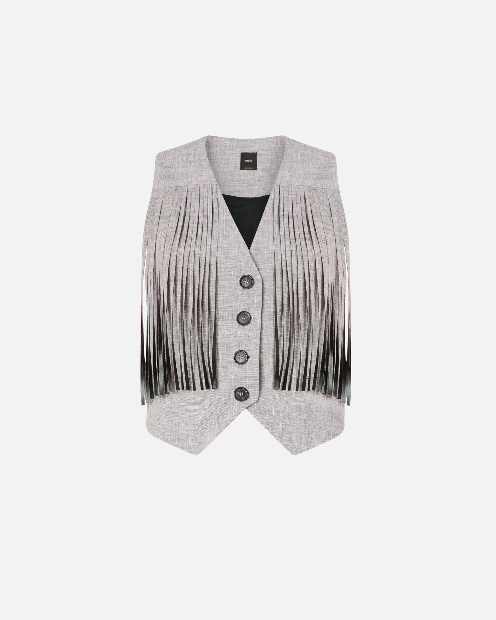 Gilet con frange - Pinko 106965A3AS ZZ2 PINKO 