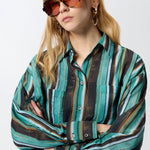 camicia Rieti mussola stampa - Pinko 106990A3CH SD3 PINKO 