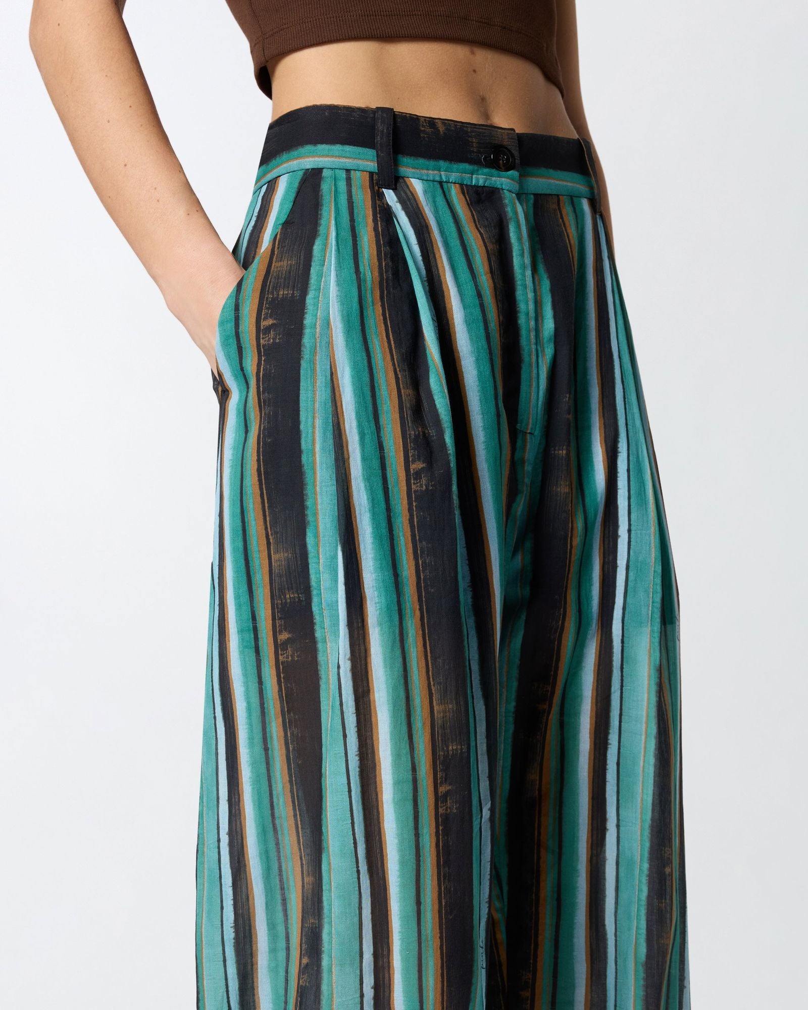 Pantalone Cuneo mussola stampa - Pinko 106992A3CH SD3 PINKO 