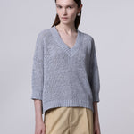 Maglia scollo a V boxy - Roberto Collina 261FXA41022 88 ROBERTO COLLINA 