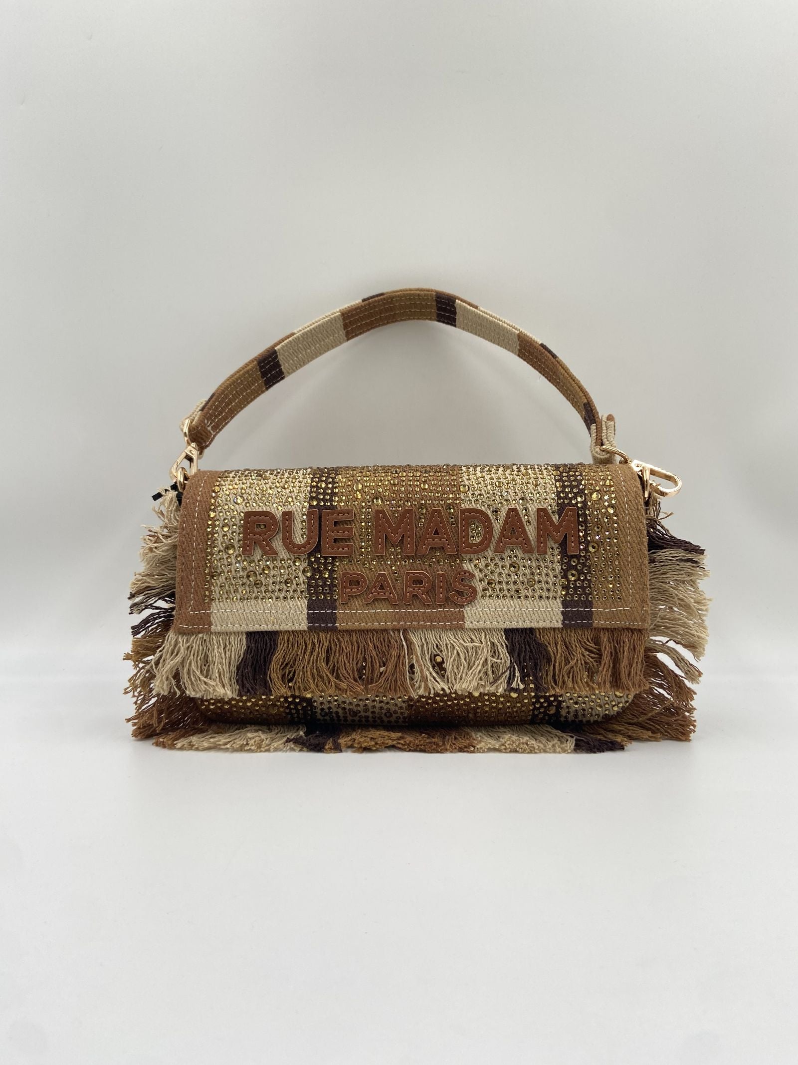 Borsa Casablanca Shoulder Riga - Rue Madam Paris CASABLANCASHOULDER RIGAMARRONE RUE MADAM PARIS 