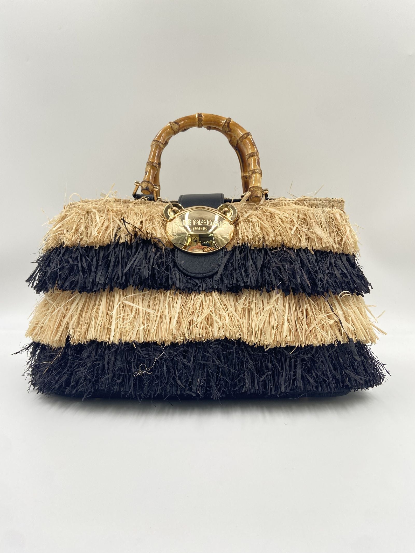 Borsa Riad Basket Frange - Rue Madam Paris RIADFRINGESBASKET FRANGENERO RUE MADAM PARIS 