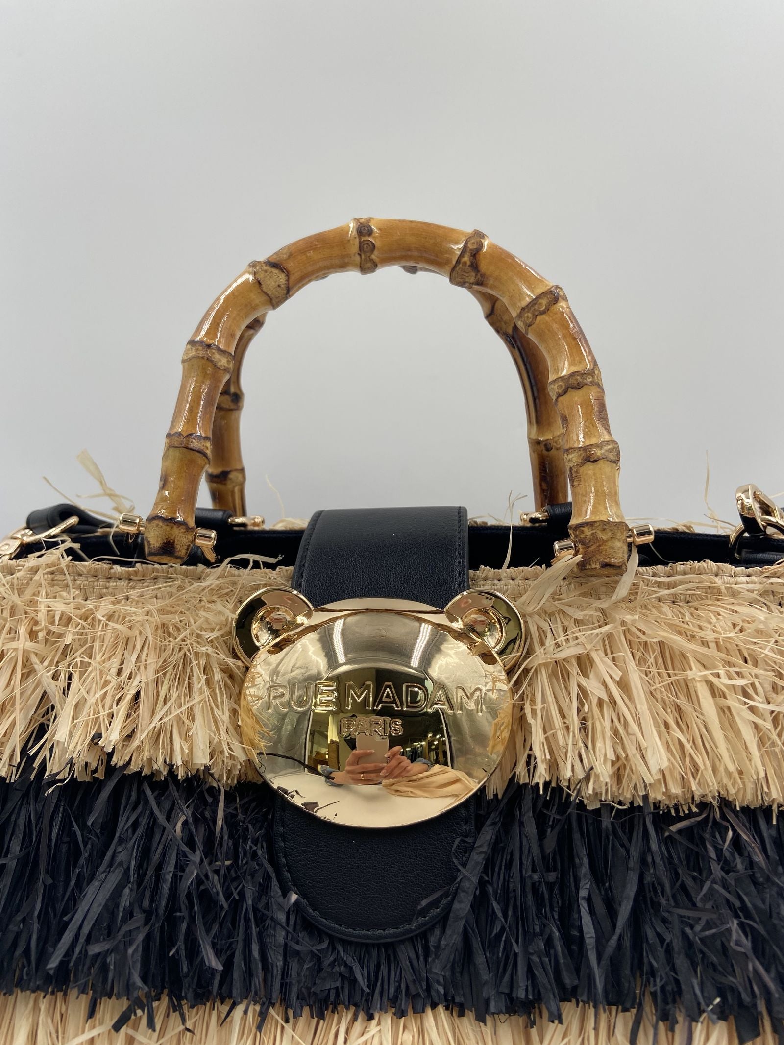 Borsa Riad Basket Frange - Rue Madam Paris RIADFRINGESBASKET FRANGENERO RUE MADAM PARIS 