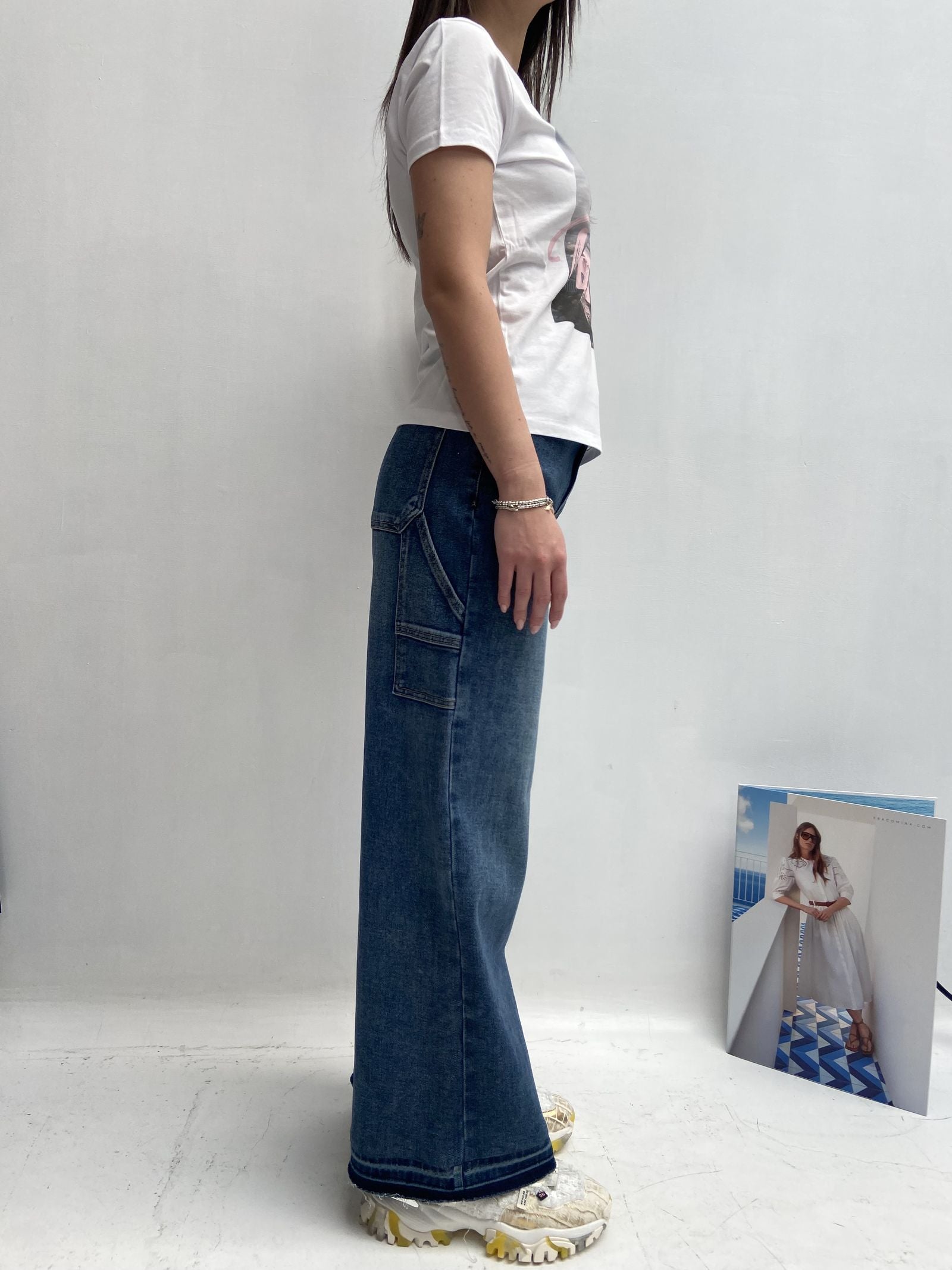 T- shirt girocollo Eiffel - TopTee TP514 BIANCO TOP-TEE 