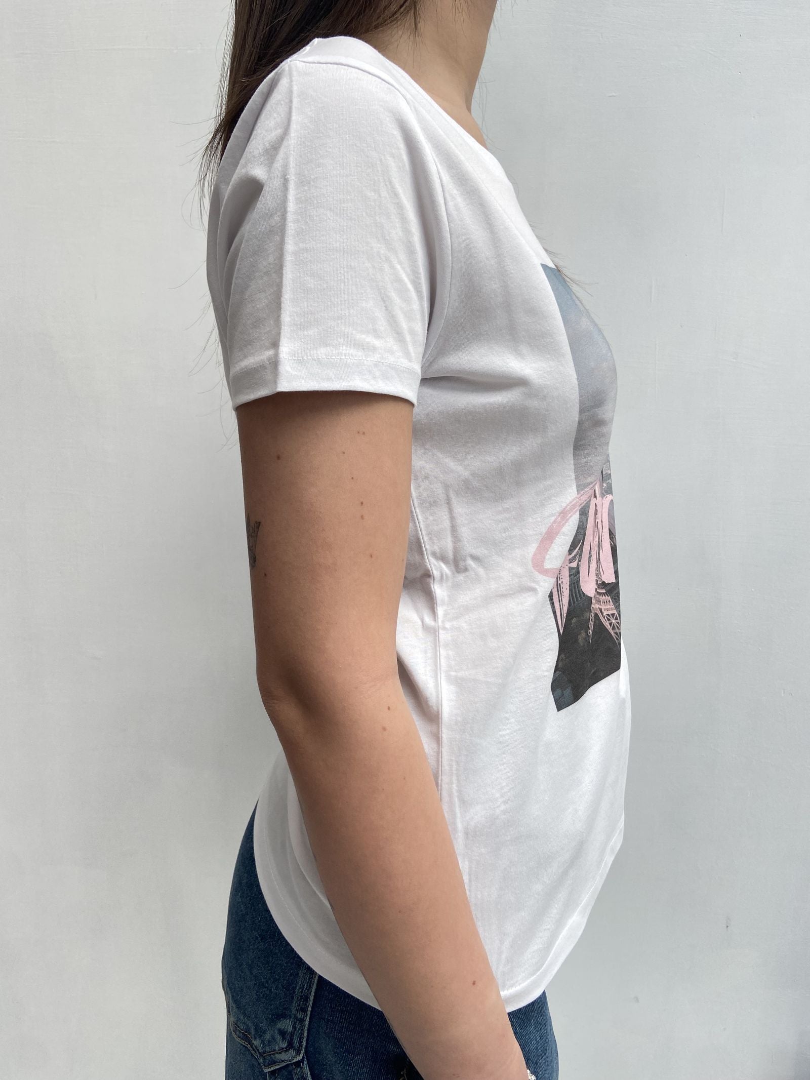 T- shirt girocollo Eiffel - TopTee TP514 BIANCO TOP-TEE 