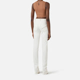 Top in maglia con incrocio - Elisabetta Franchi TK76S61E2 600 ELISABETTA FRANCHI 