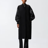 Cappotto lungo in panno 105640A2SL Z99 PINKO 