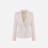 Giacca con dettagli in raso - Elisabetta Franchi GI14251E2 193 ELISABETTA FRANCHI 