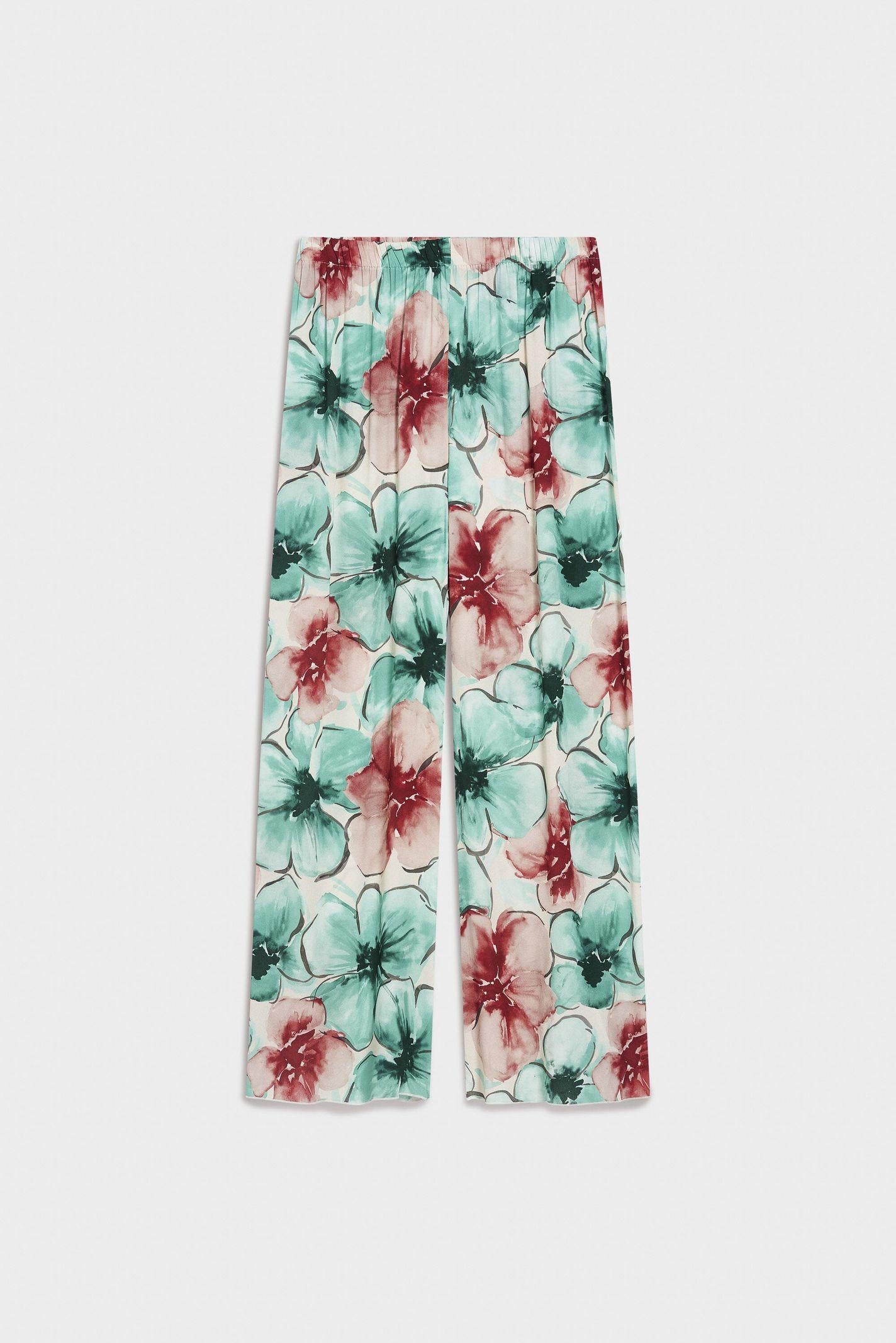 Pantalone fantasia floreale - Carla G PIOB31D6 36 CARLA G. 