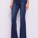 Jeans flare con mini tasche