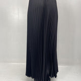 Gonna in raso plissè SK1183 NERO OFELIA 