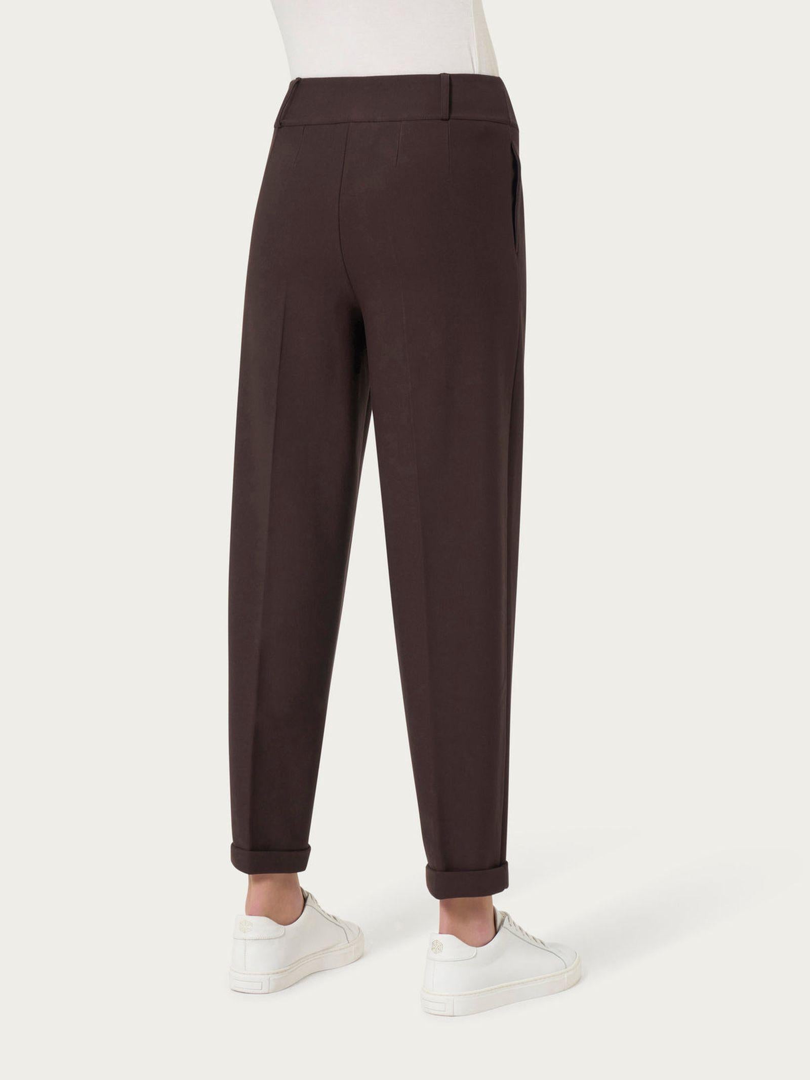 Pantalone carrot con pinces in tessuto Compact - Ragno DO16PF FW24 A75 RAGNO 