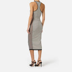 Abito in maglia a righe - Elisabetta Franchi AM97T61E2 685 ELISABETTA FRANCHI 