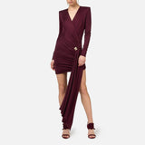 Abito drappeggiato con accessorio gioiello AB71947E2 CG3 ELISABETTA FRANCHI 