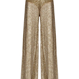 Pantalone palazzo rete paillettes