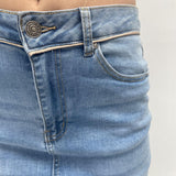 Gonna corta in denim