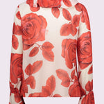 Camicia in fantasia con rouches 511FD45007 51104701 GAUDI' 