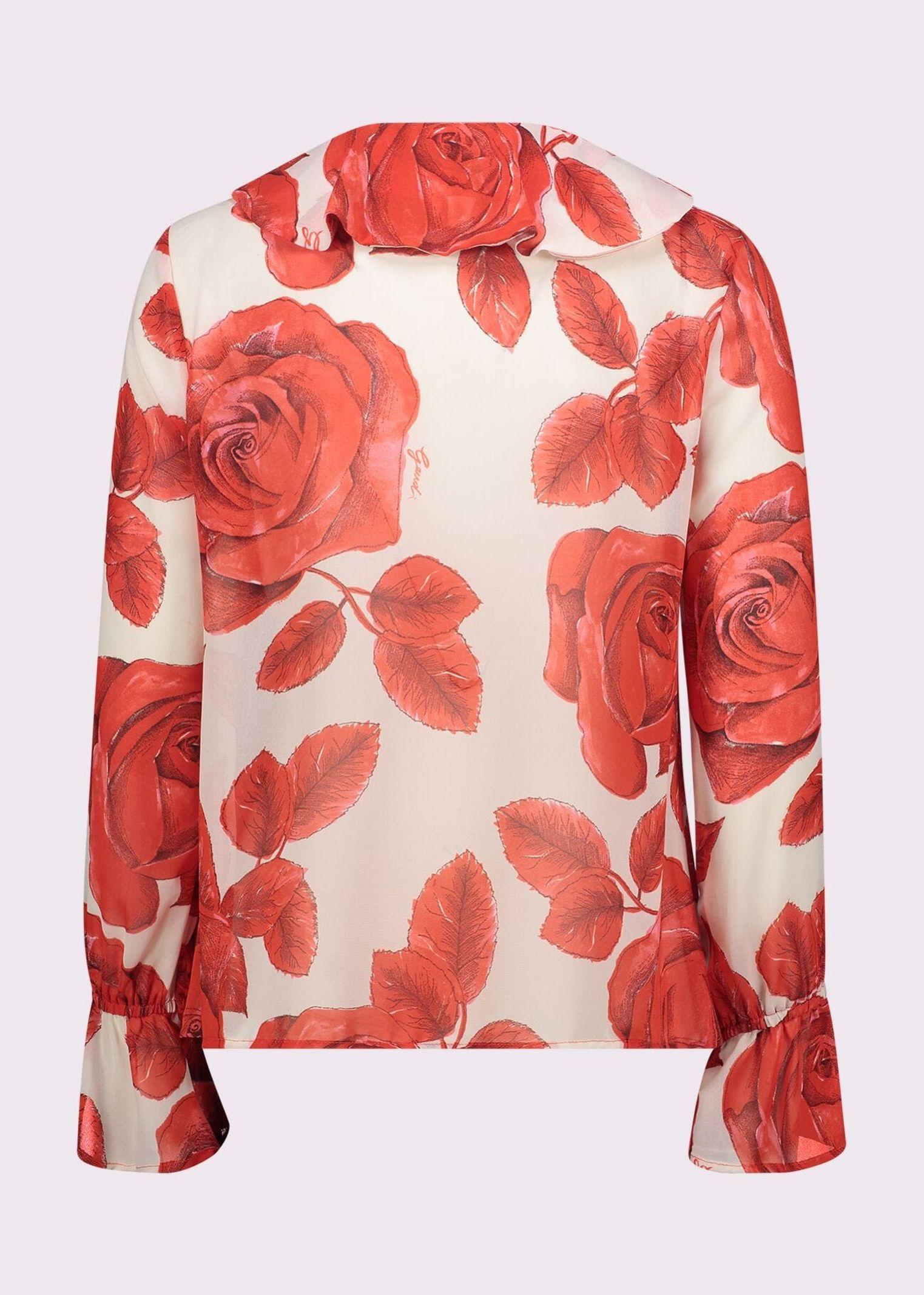 Camicia in fantasia con rouches 511FD45007 51104701 GAUDI' 